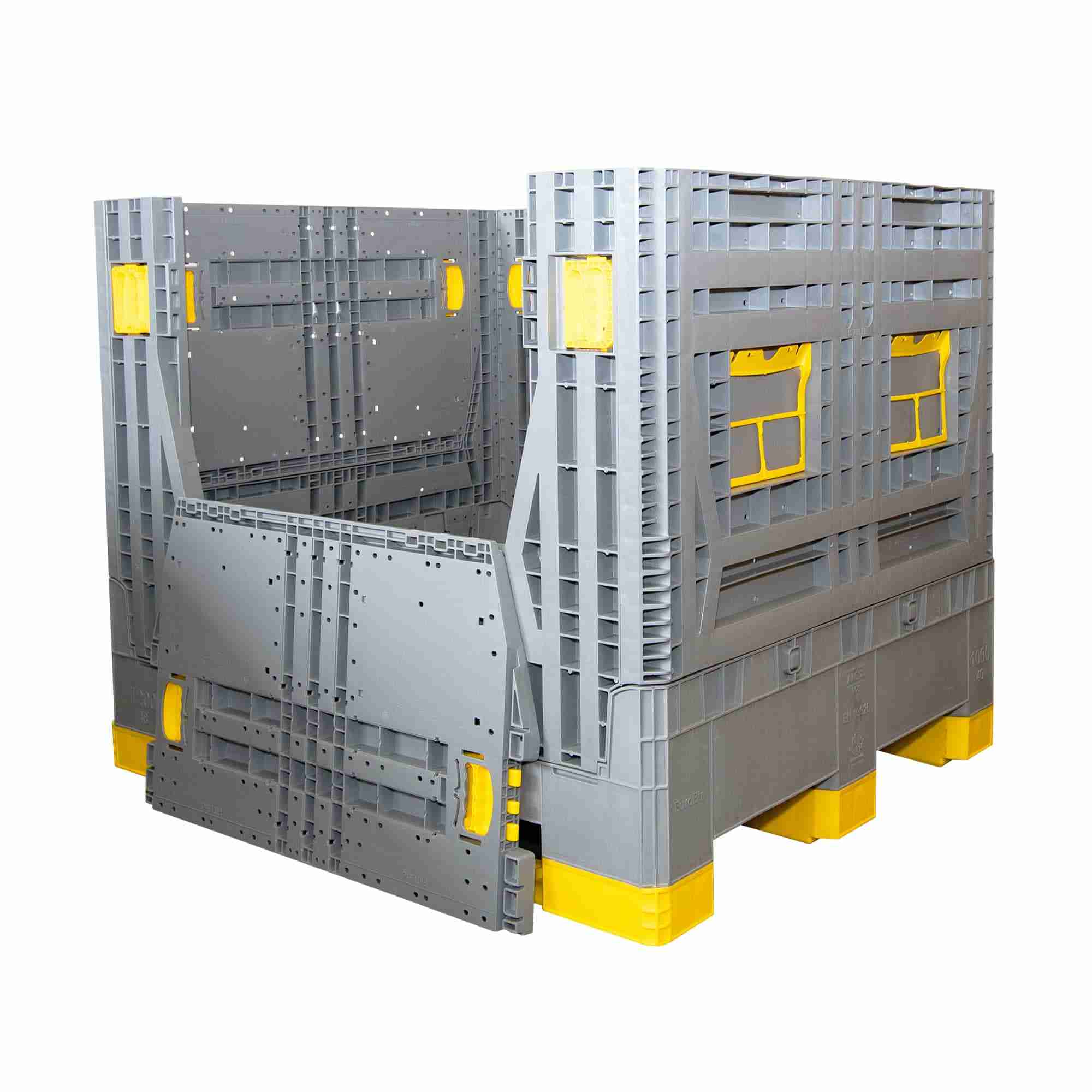 Palboxx Collapsible Pallet Box 1200mm x 1000mm x 980mm - 3 Runners