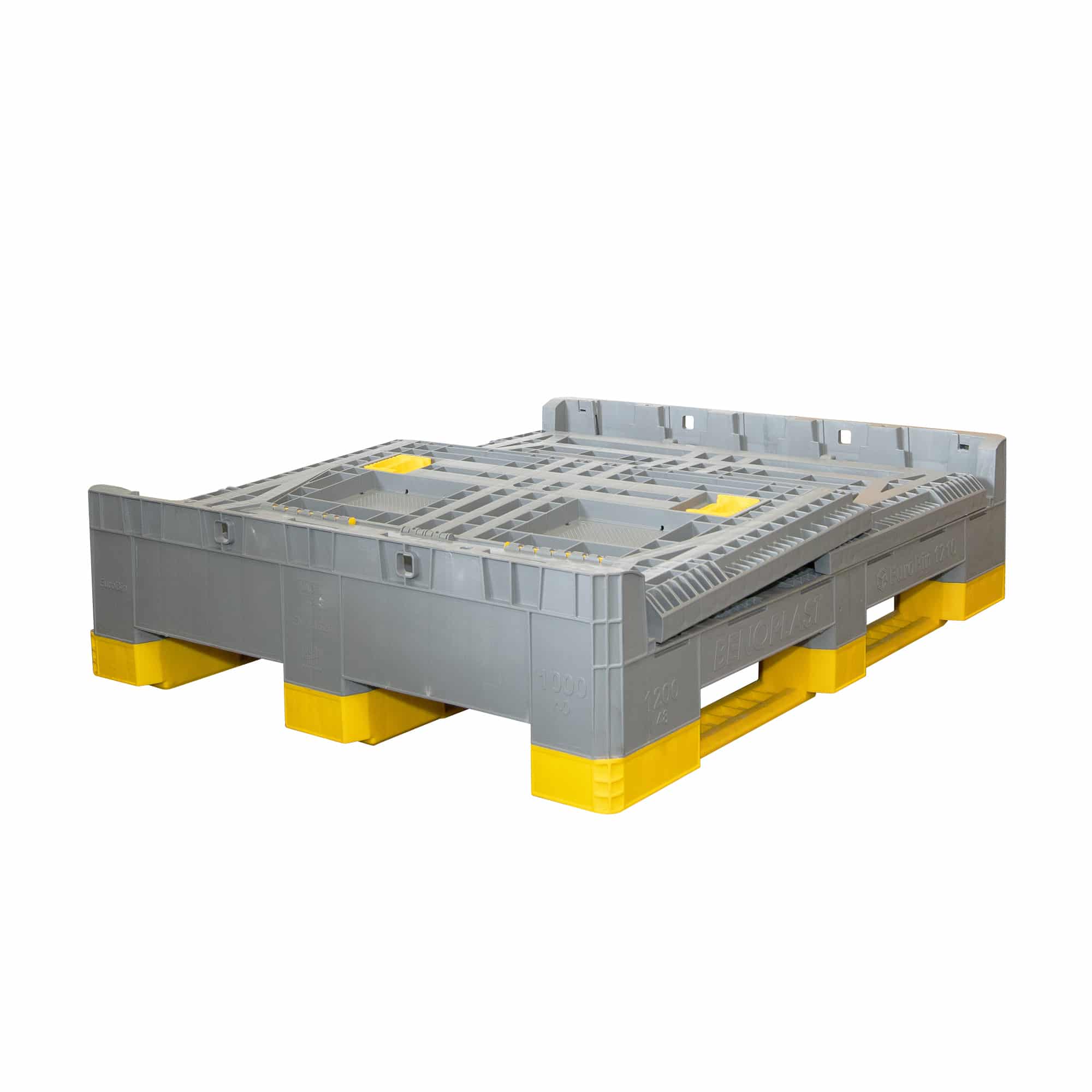 Palboxx Collapsible Pallet Box 1200mm x 1000mm x 597mm - 3 Runners
