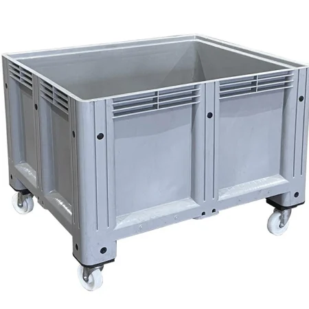 Palboxx Virgin Plastic Rigid Pallet Box with Wheels