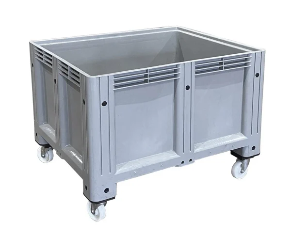 Palboxx Virgin Plastic Rigid Pallet Box with Wheels